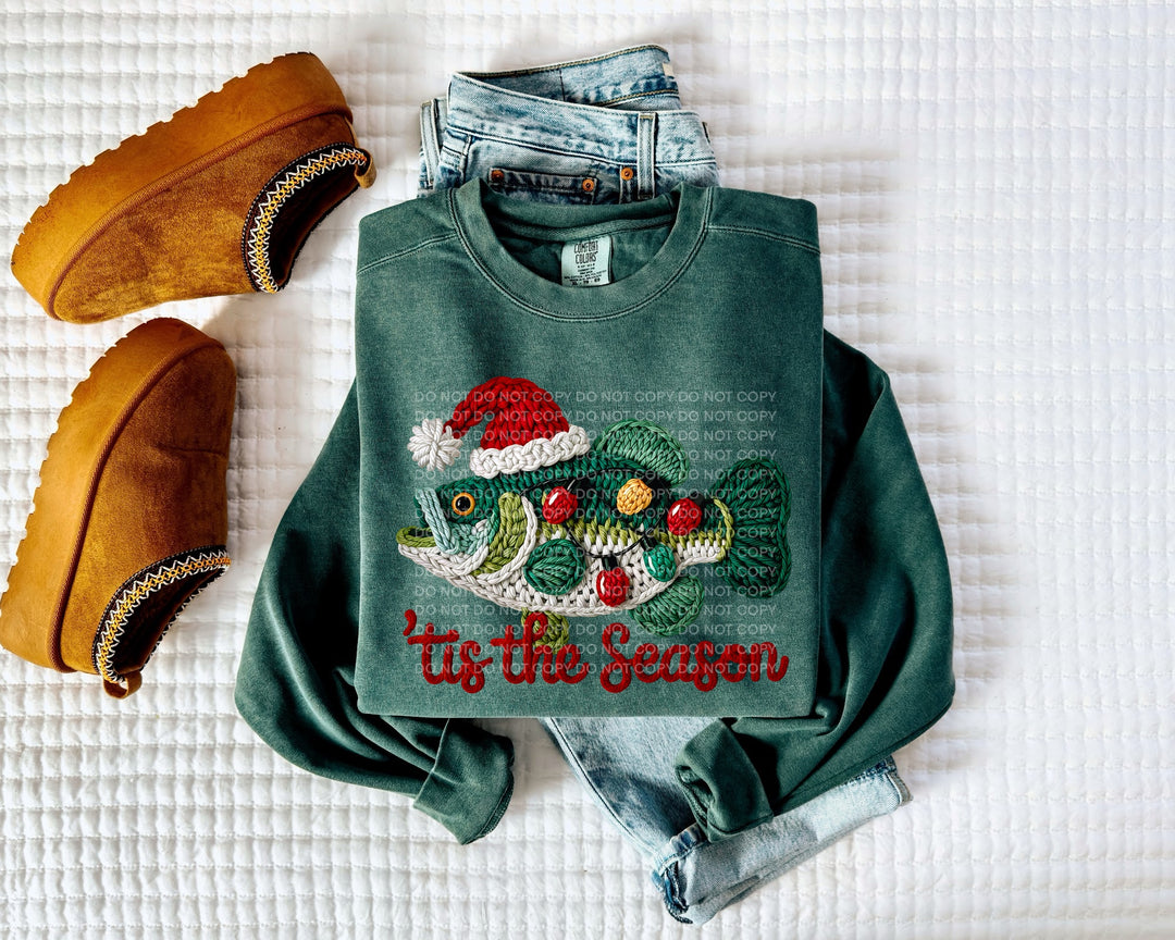 Tis The Season Fish DTF Print