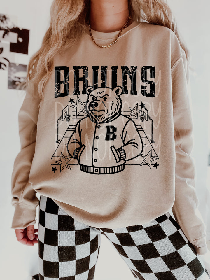 Basketball Letterman Mascots DTF Print