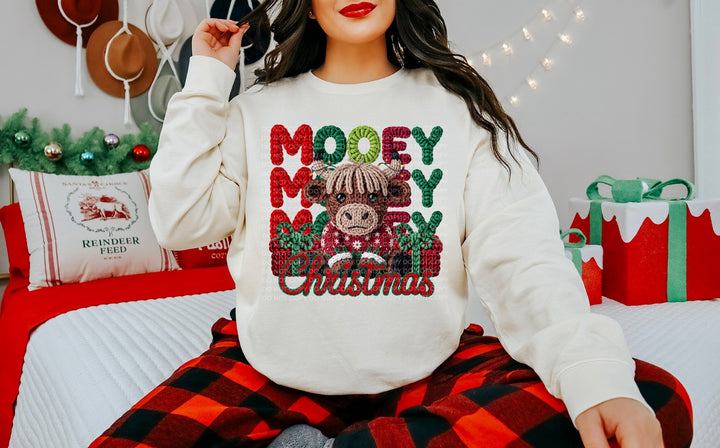 Mooey Christmas DTF Print