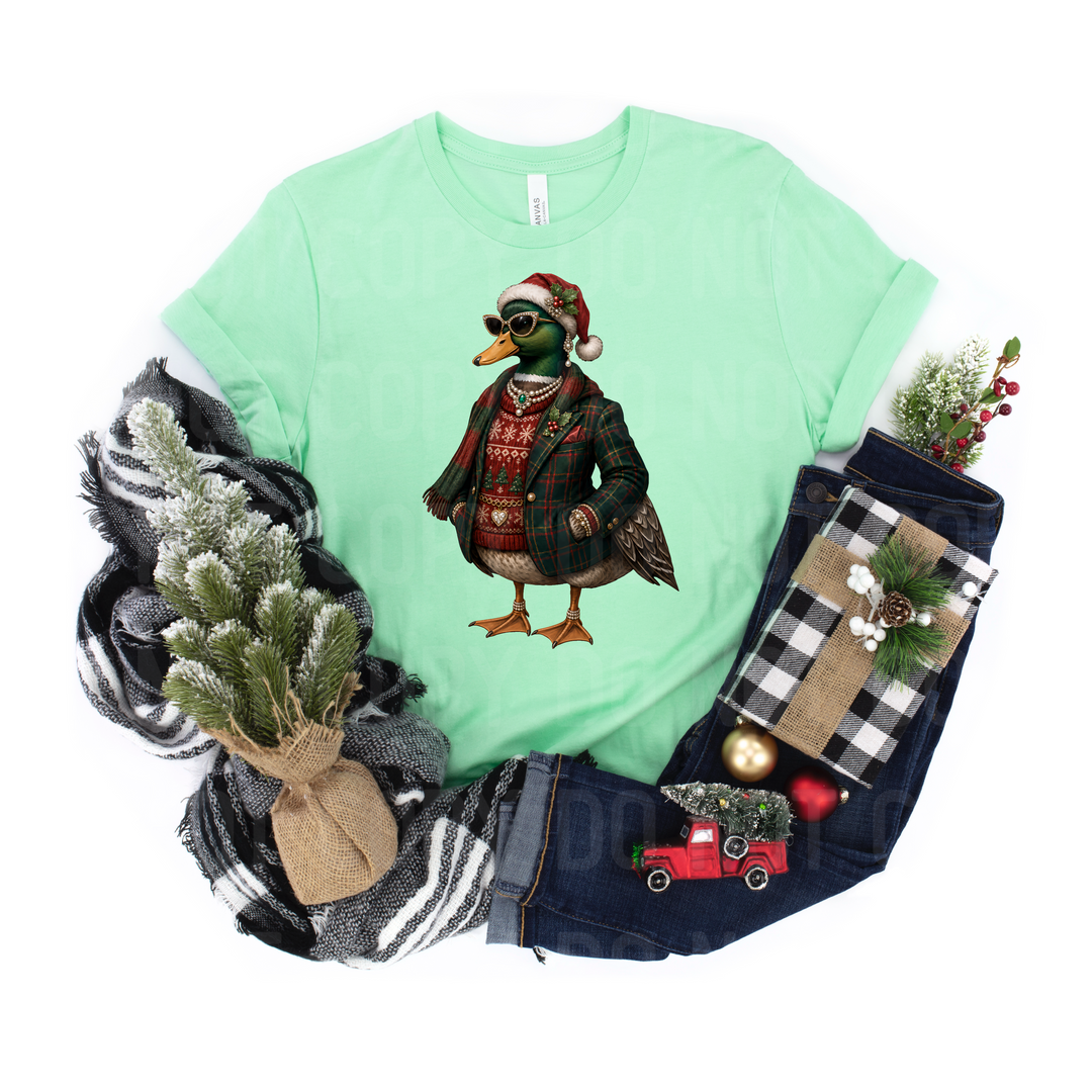 Christmas Mallard DTF Print