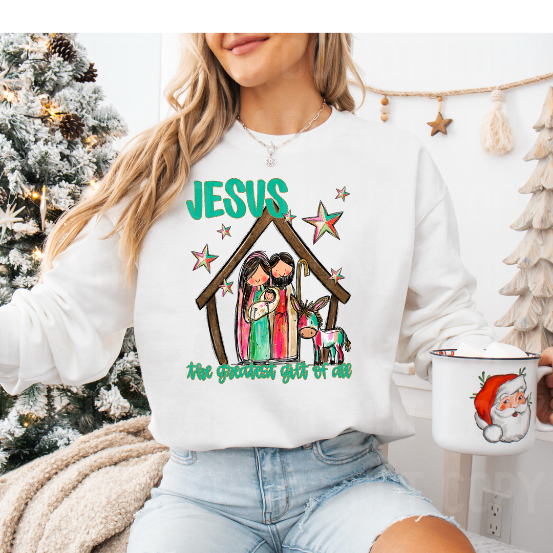 Jesus The Greatest Gift Of All DTF Print