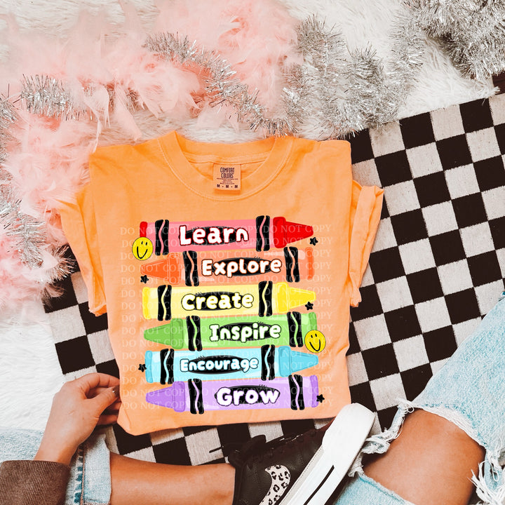 Crayons DTF Print
