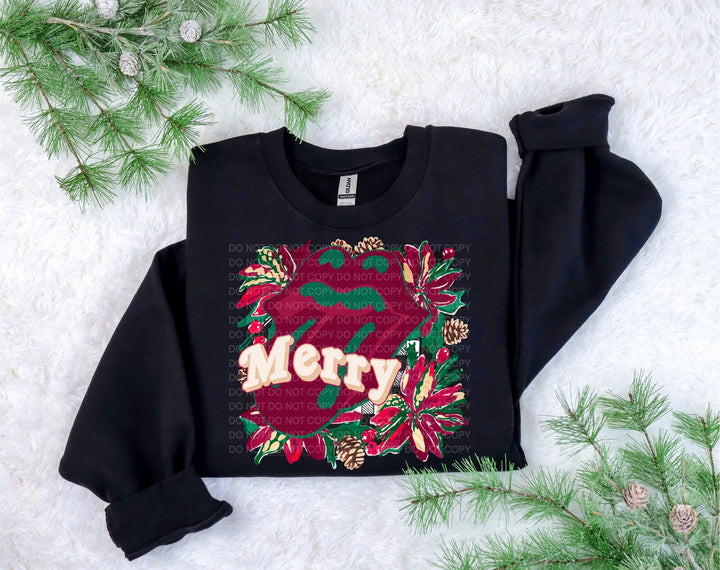 Merry DTF Print