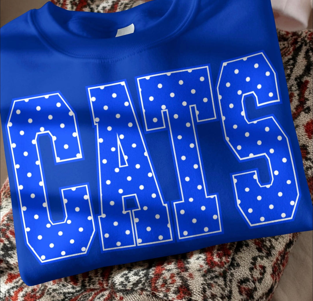 Cats Dots DTF Print