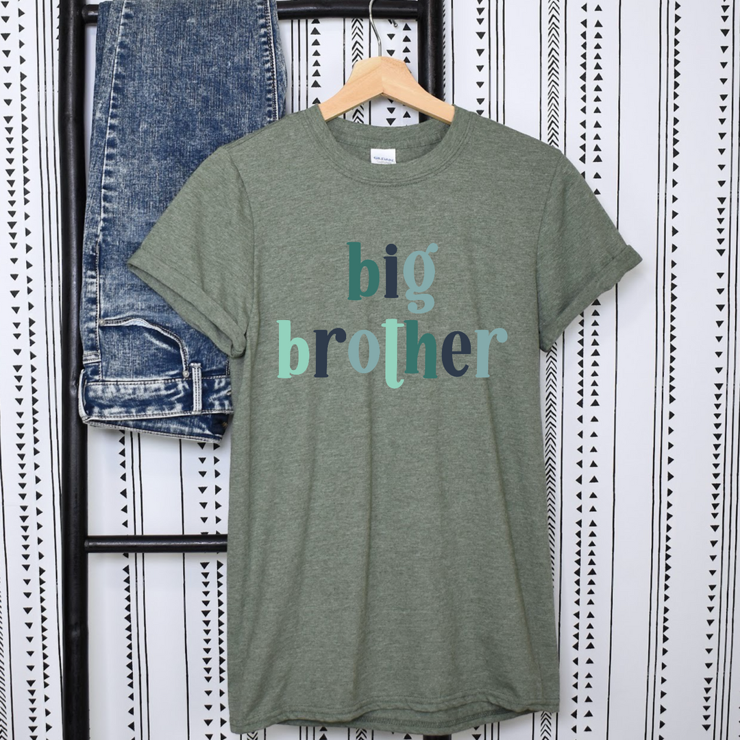 Blue Letters Brother DTF Print