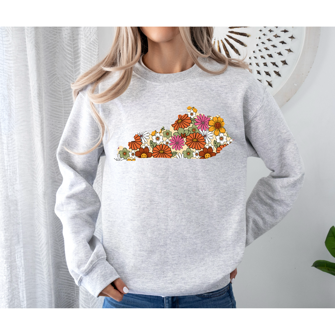 Floral Kentucky State DTF Print