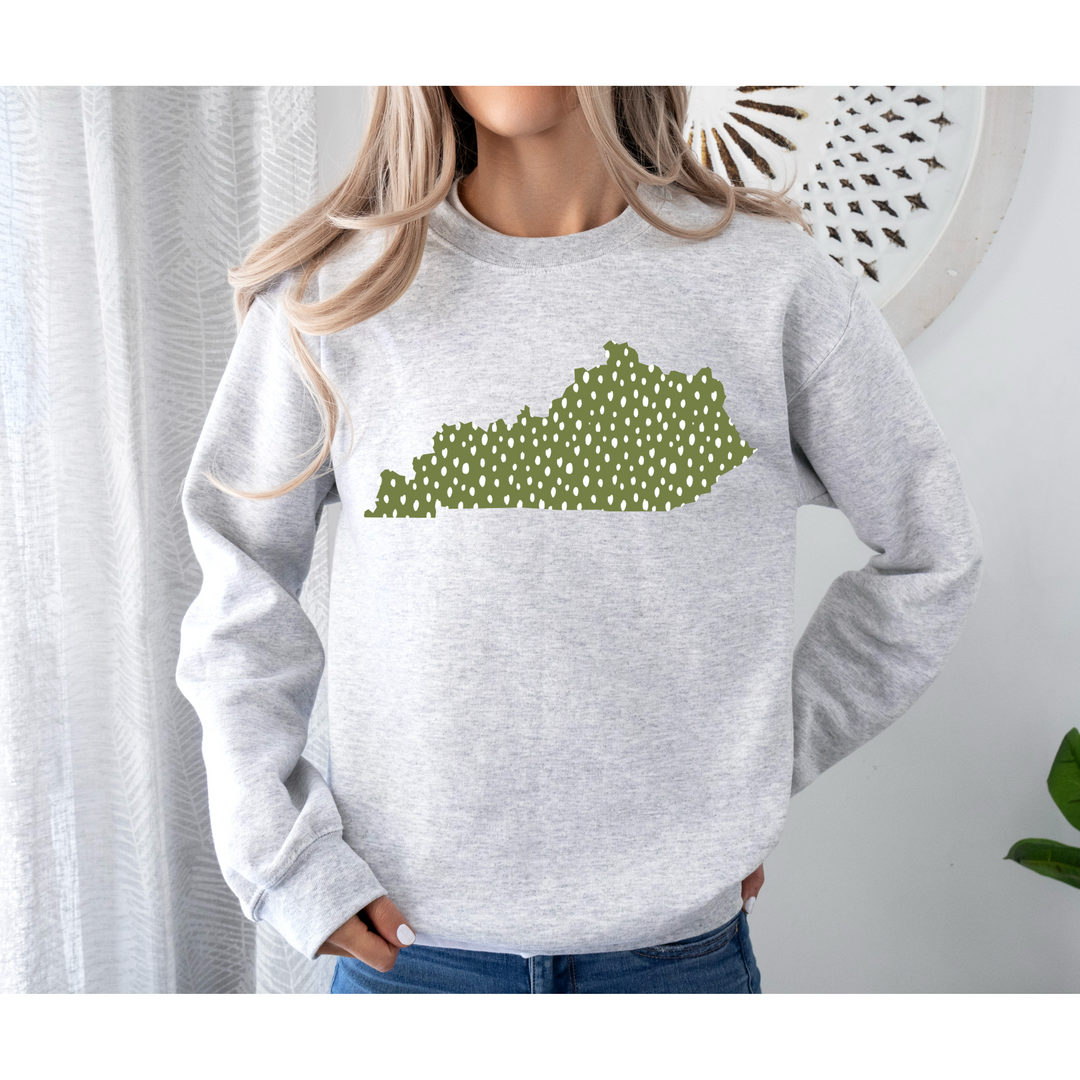 Green Dot Kentucky State DTF Print