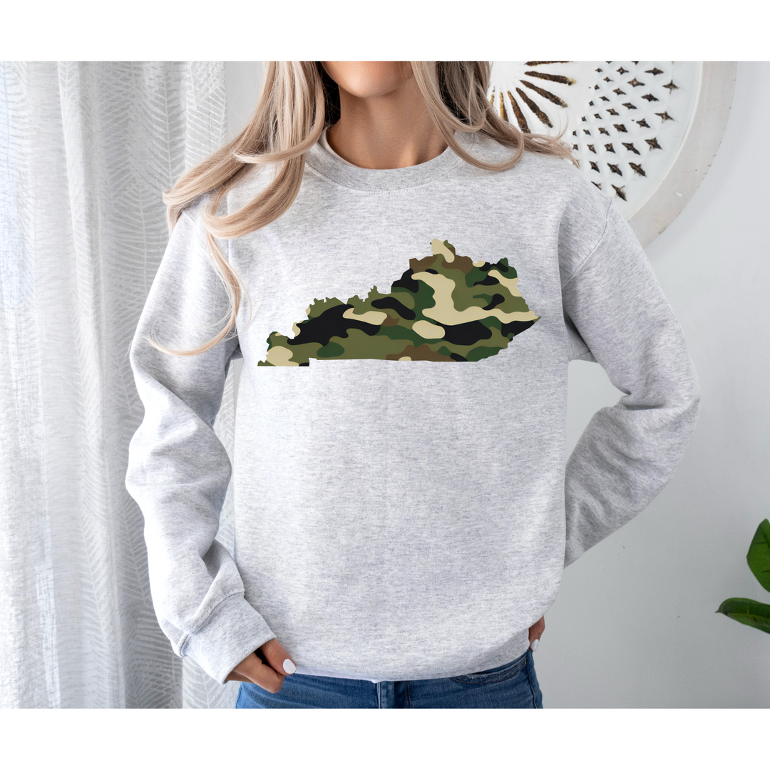 Camo Kentucky State DTF Print