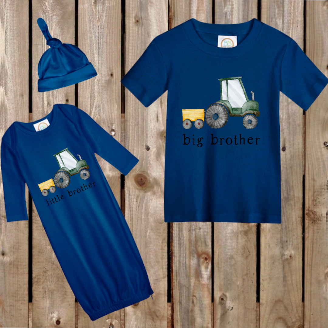 Green Tractor Brother DTF Print