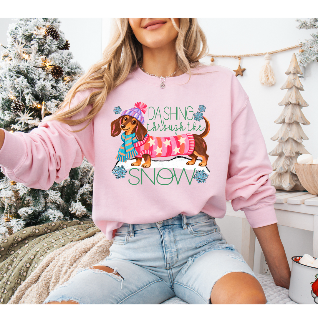 Dashing Through The Snow DTF Print