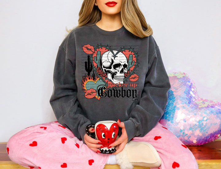 Pucker Up Cowboy DTF Print