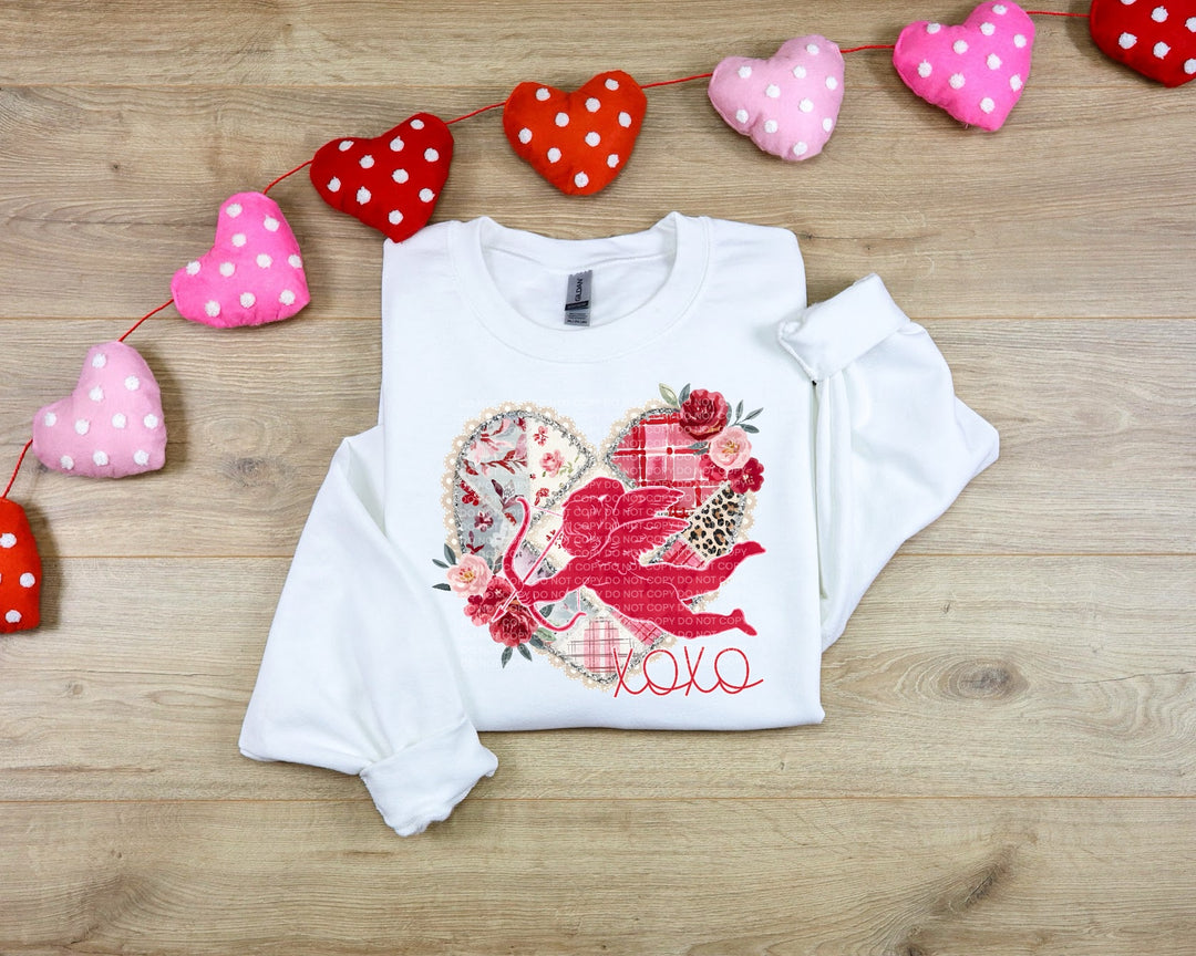 Cupid Patchwork DTF Print