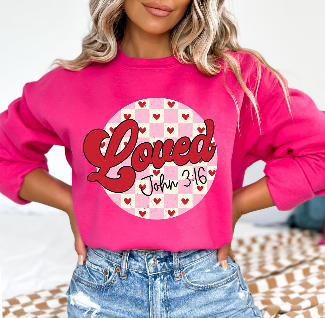 Loved John 3:16 HELICONIA Sweatshirt