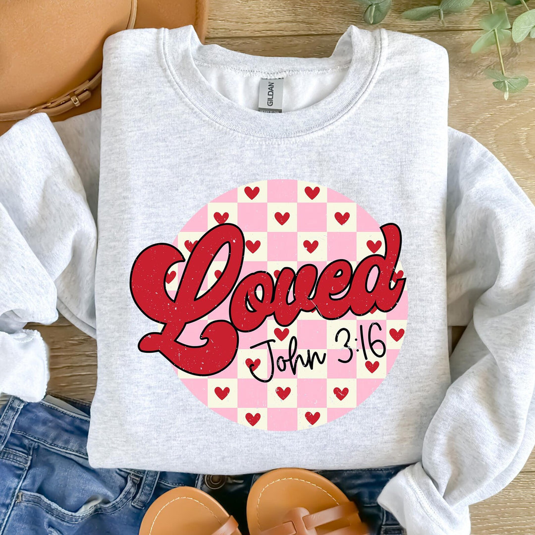 Loved John 3:16 ASH Sweatshirt