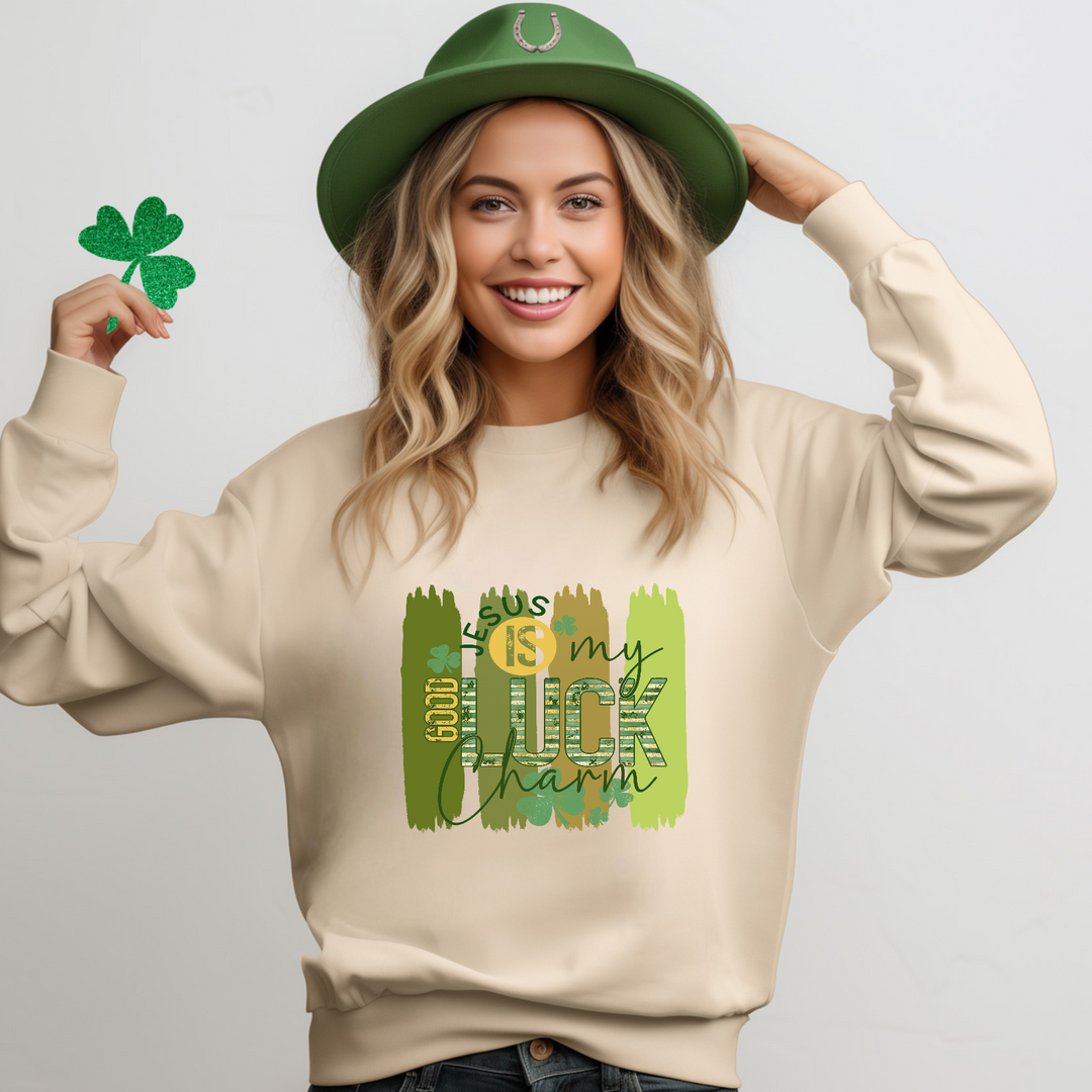 Jesus Is My Good Luck Charm DTF Print