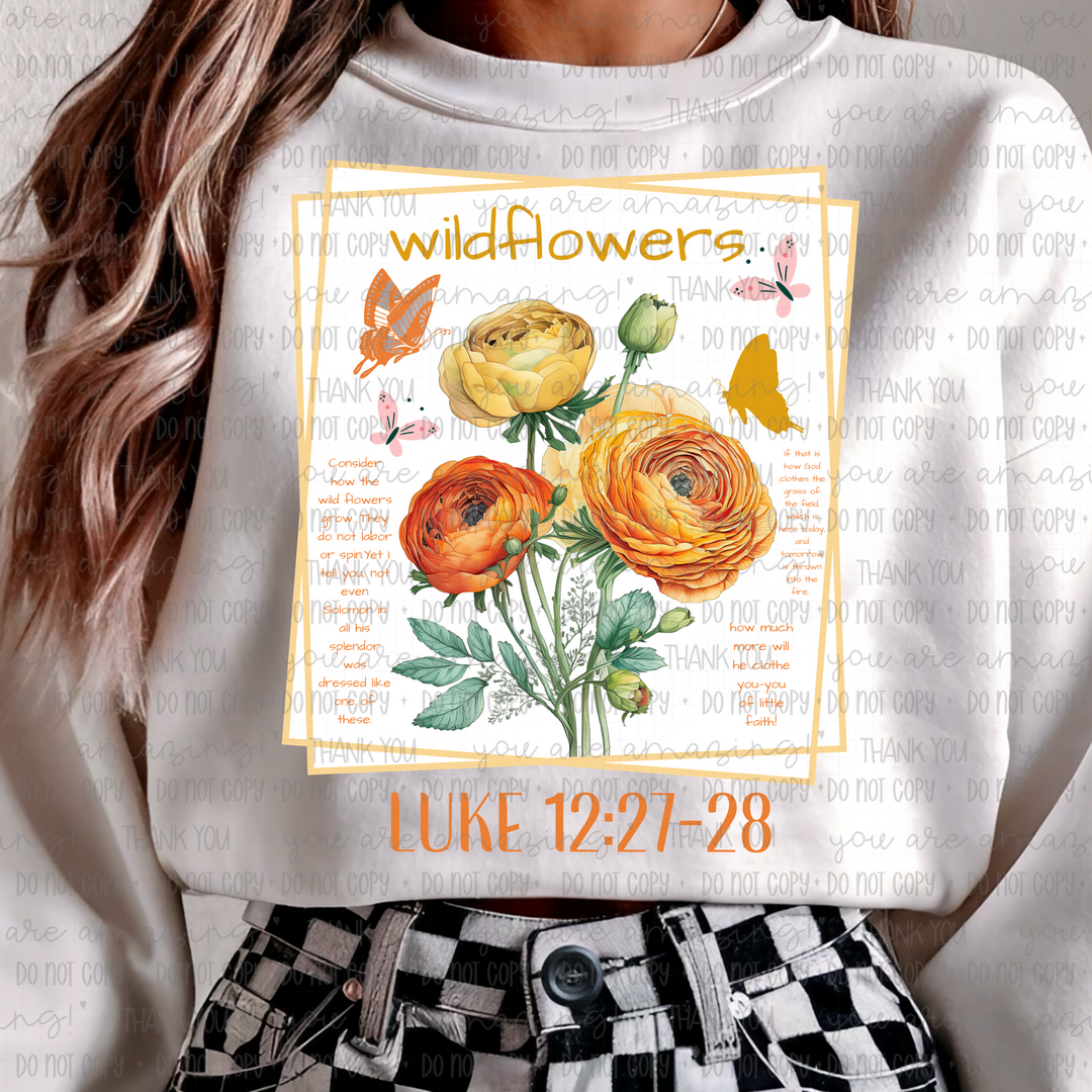 Wildflowers DTF Print