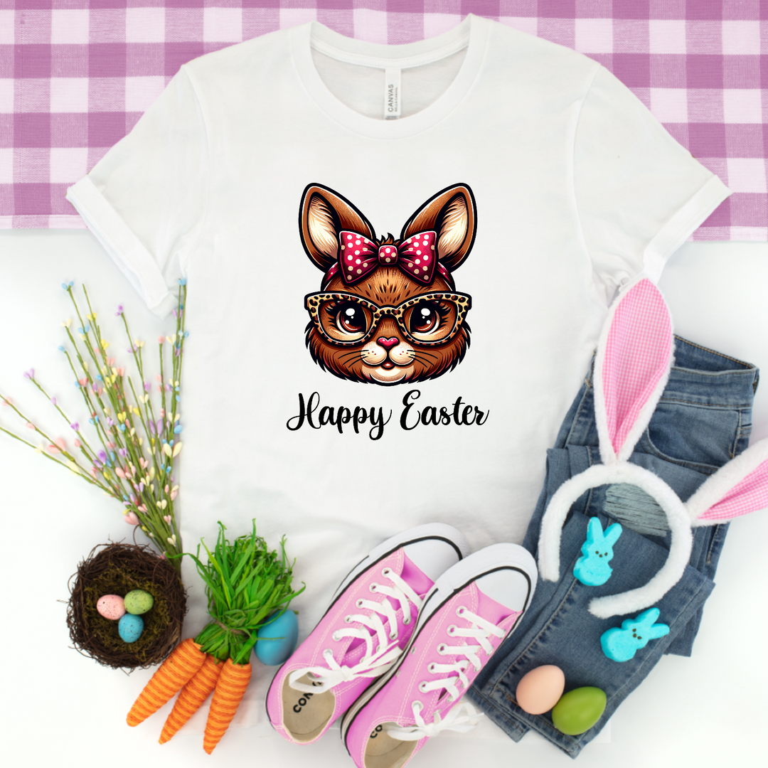 Happy Easter With Bunny DTF Print