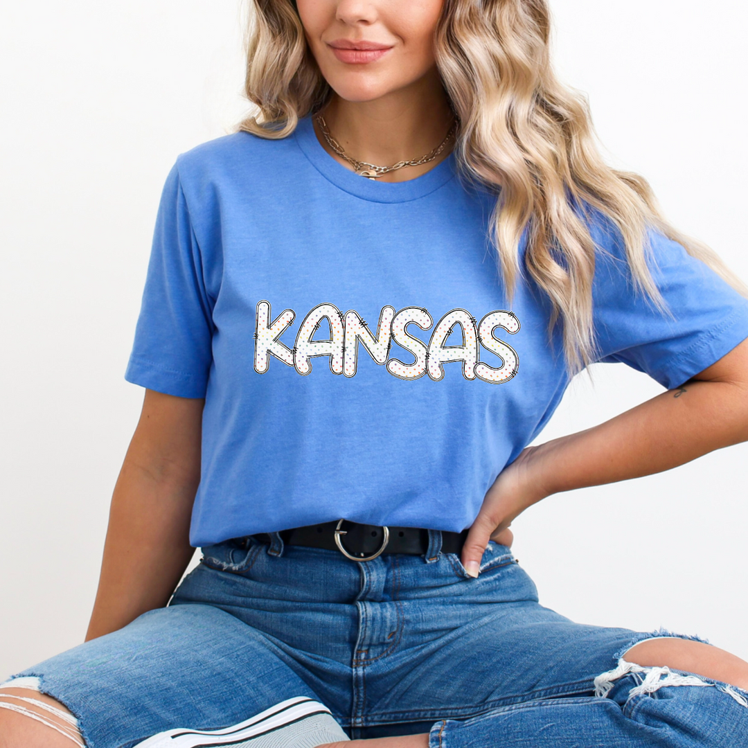 Colorful Dots States DTF Print