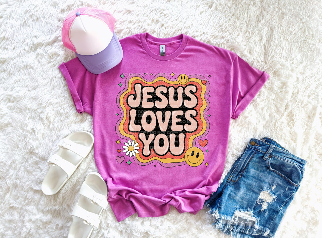 Jesus Loves You DTF Print