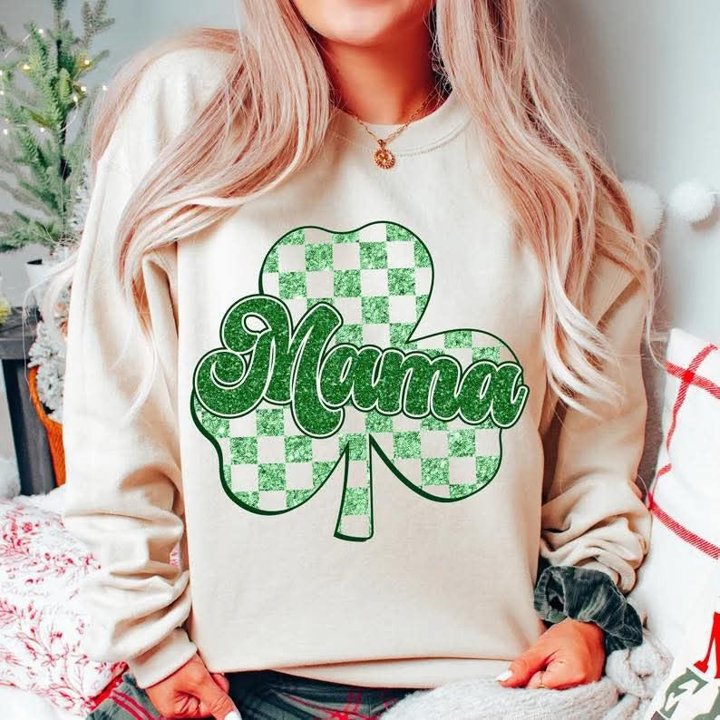 Mama Four Leaf Clover DTF Print