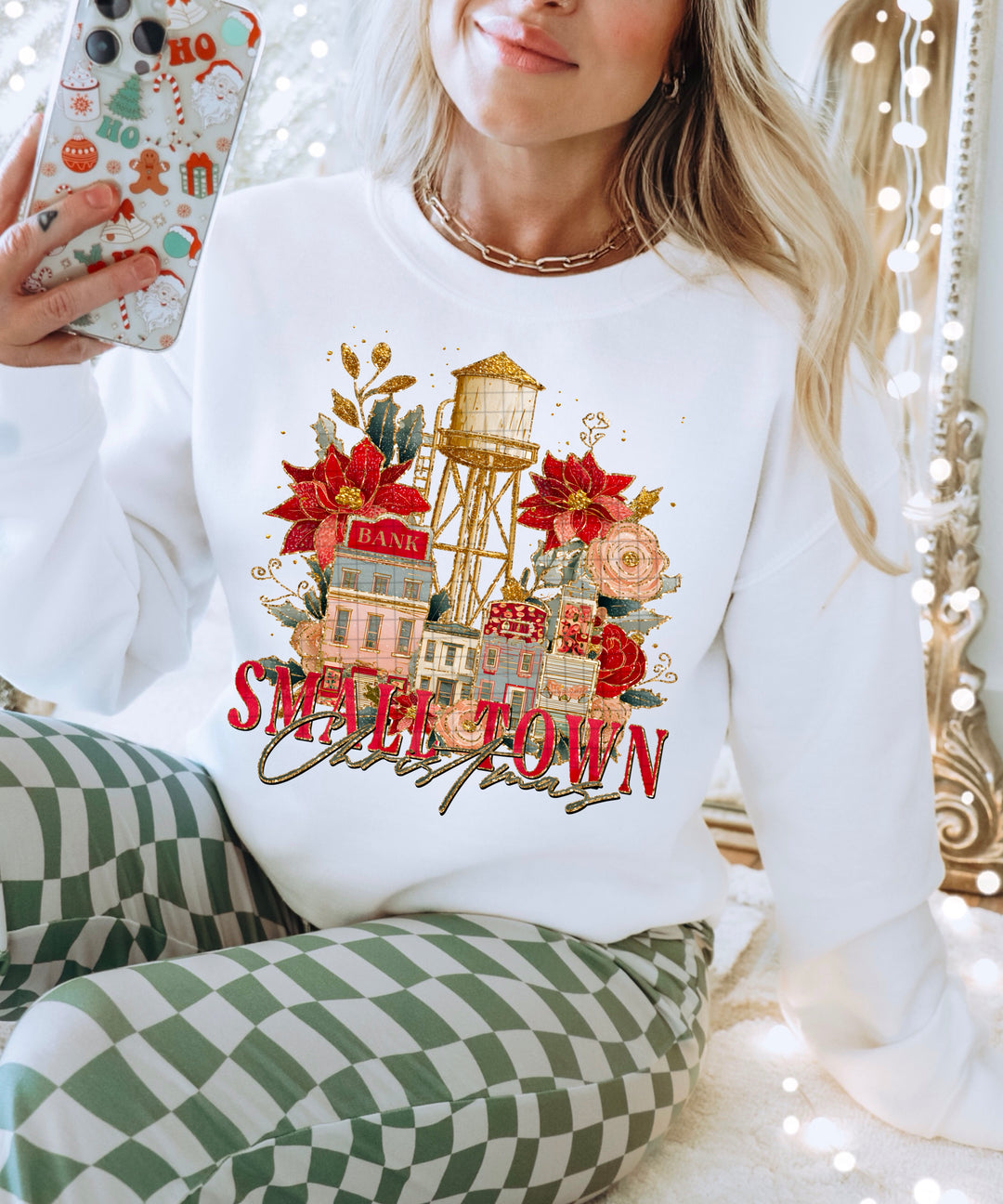 Small Town Christmas DTF Print