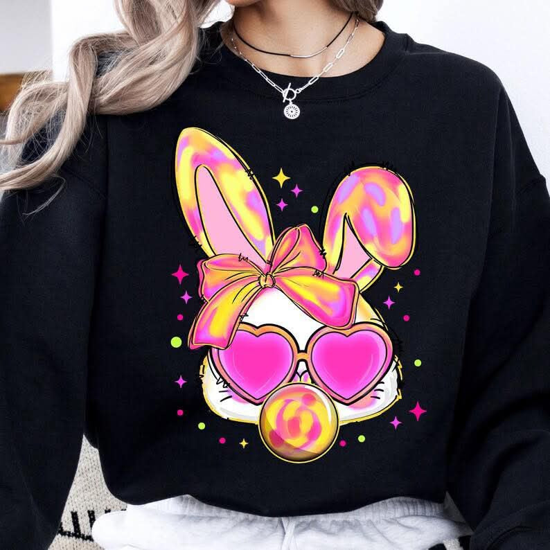 Bubble Gum Bunny DTF Print