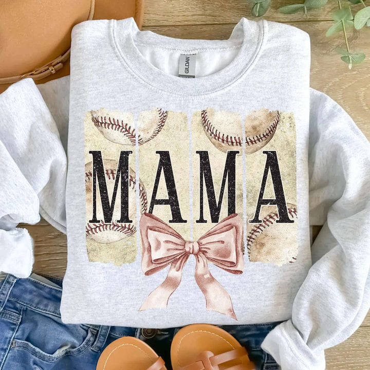 Brushstroke Baseball Mama DTF Print