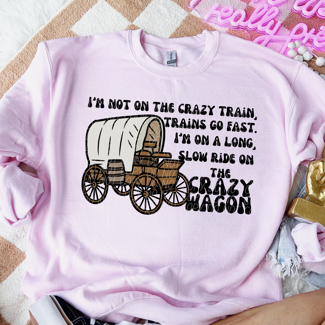 Crazy Wagon DTF Print
