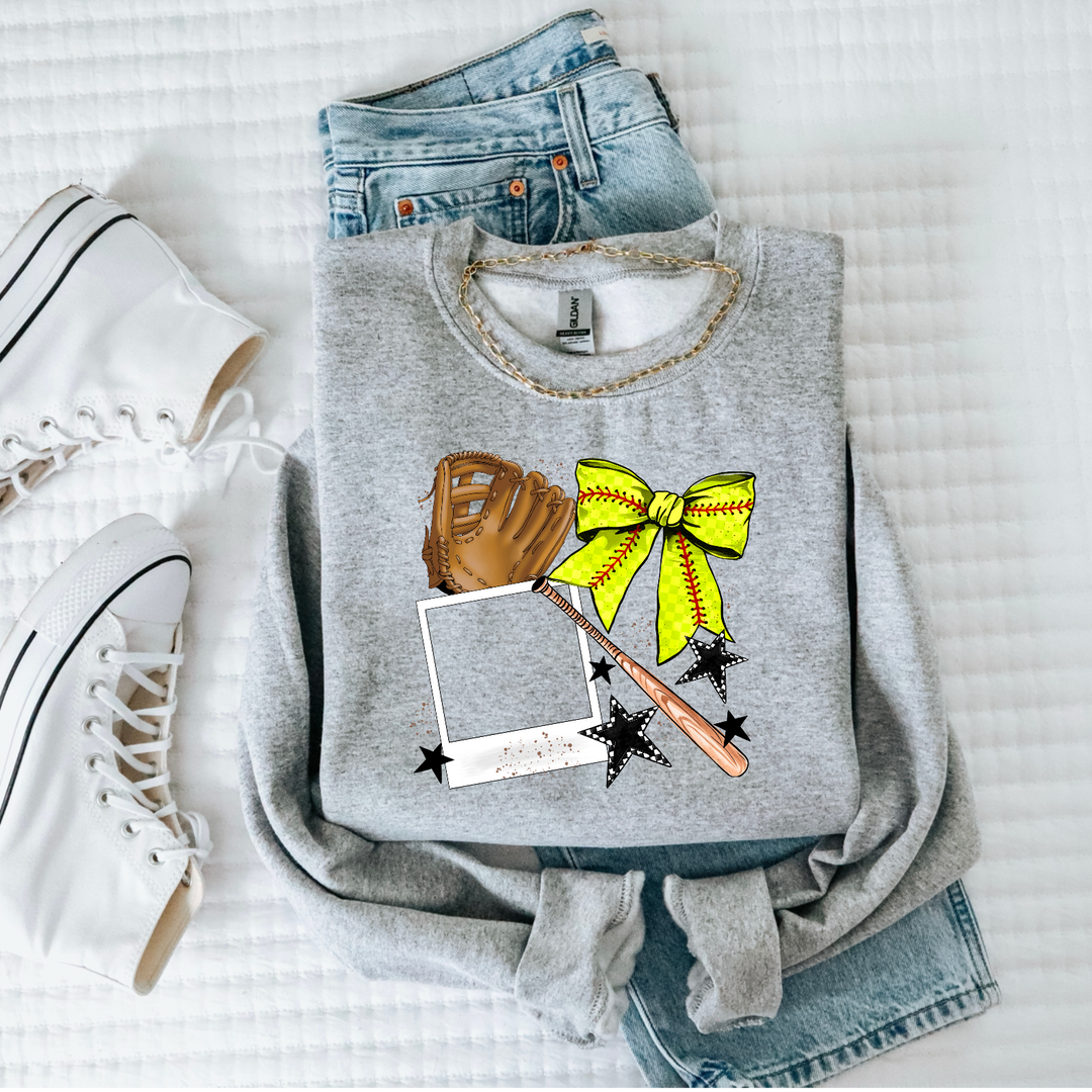 Single Sports Frame CUSTOM DTF Print (Email your picture to support@simpletymes.com)