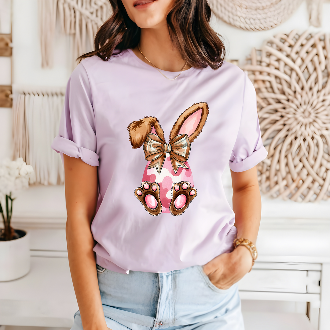 Pink Camo Egg DTF Print