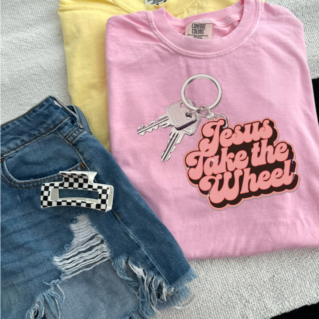 Jesus Take The Wheel DTF Print