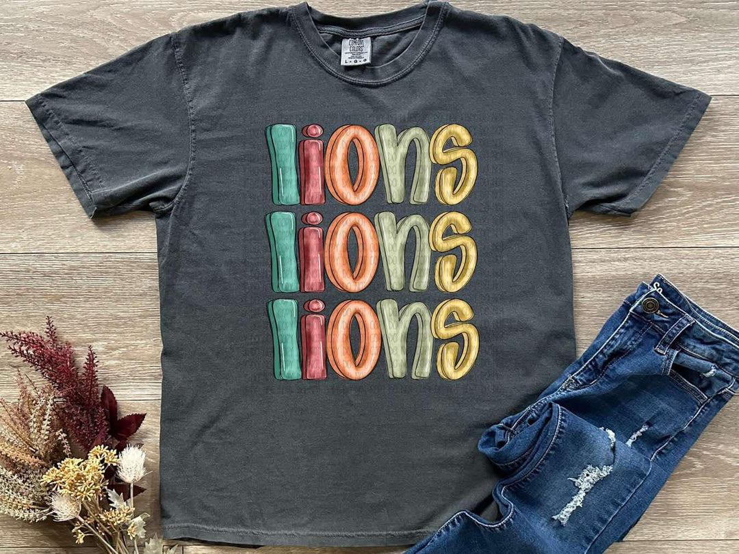 Lions DTF Print