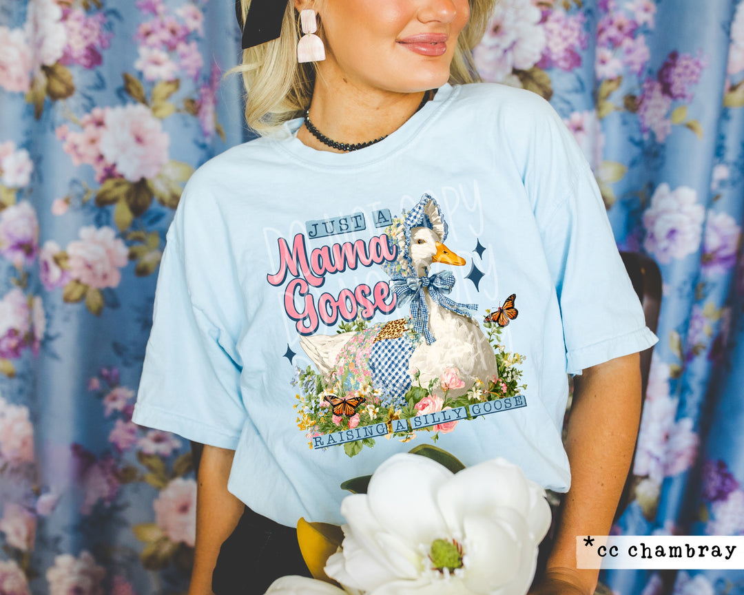 Just a Mama Goose Raising a Silly Goose DTF Print