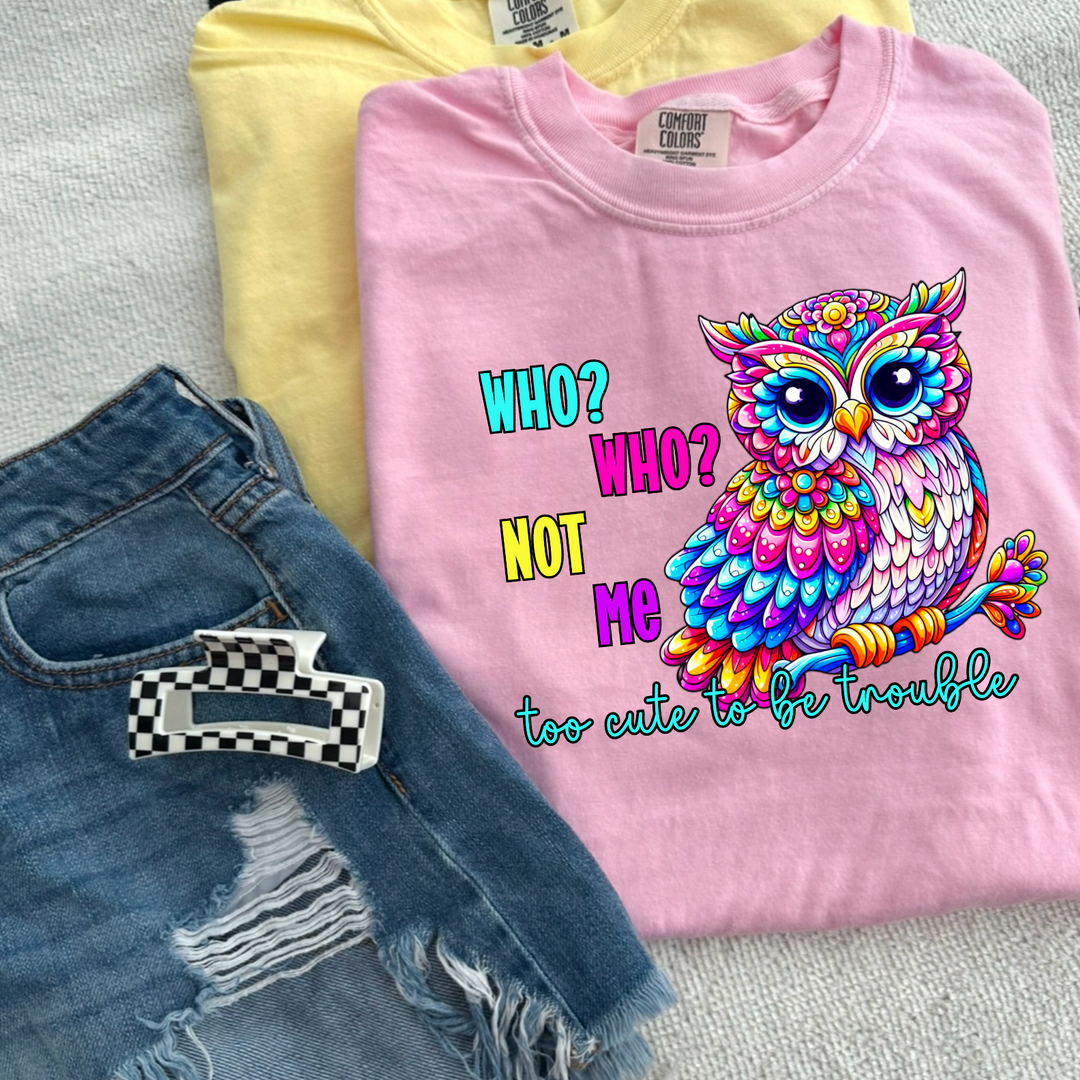 Too Cute To Be Trouble DTF Print
