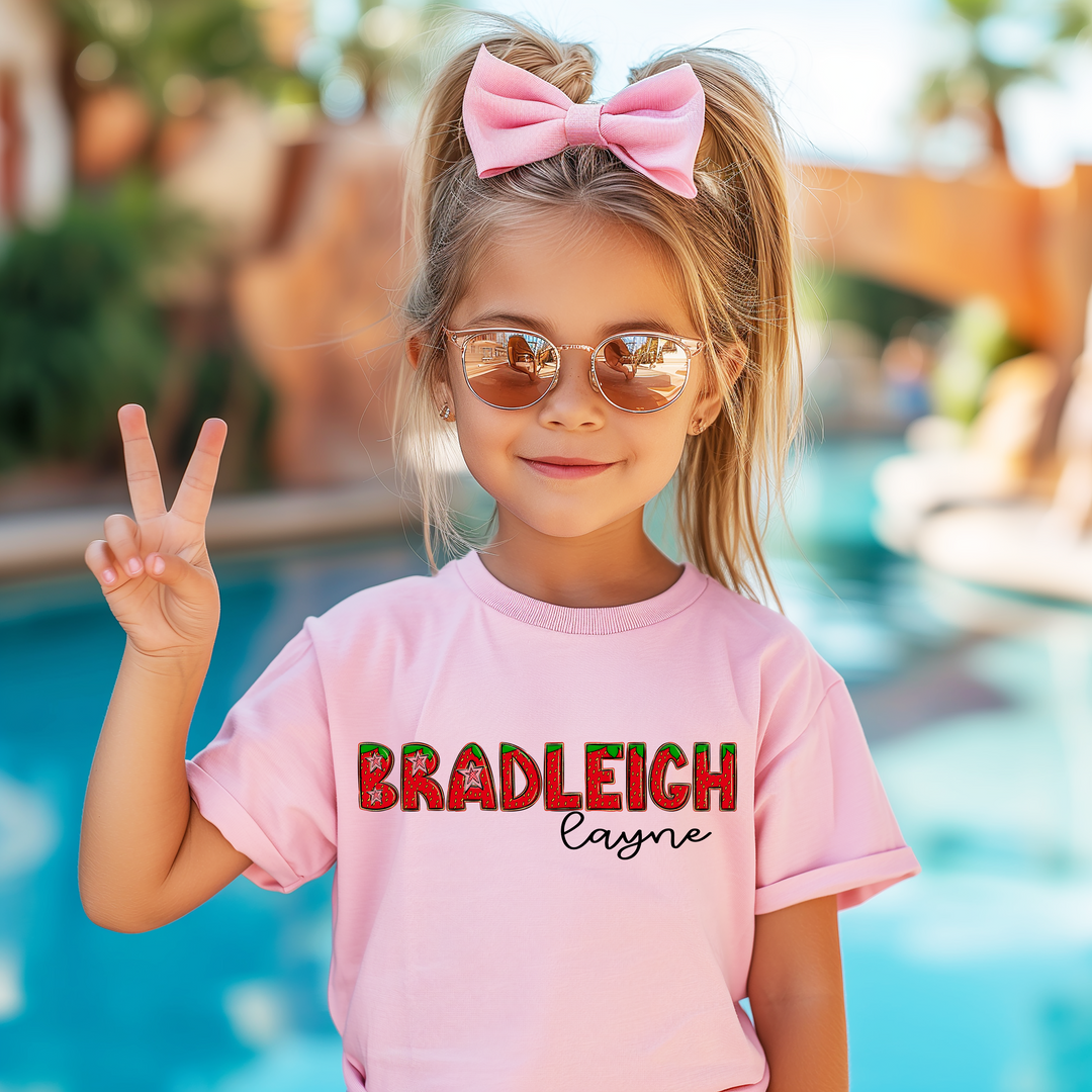 Strawberry Font Custom DTF Print