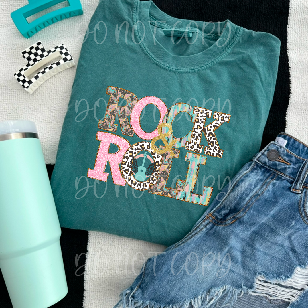 Rock And Roll DTF Print