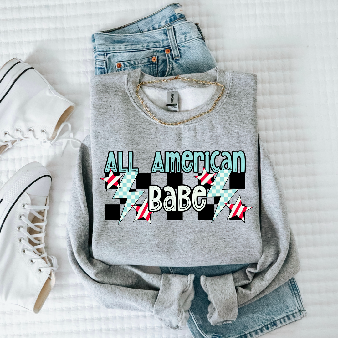 All American Babe DTF Print
