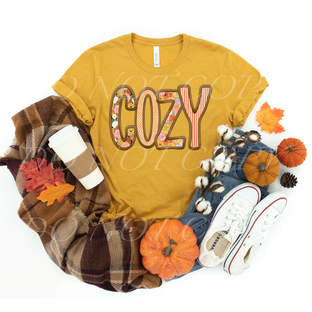 Faux Fall Cozy DTF Print