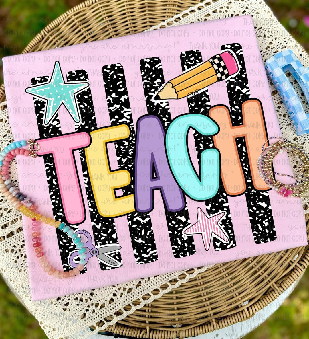 Back To School Grades And Titles DTF Print