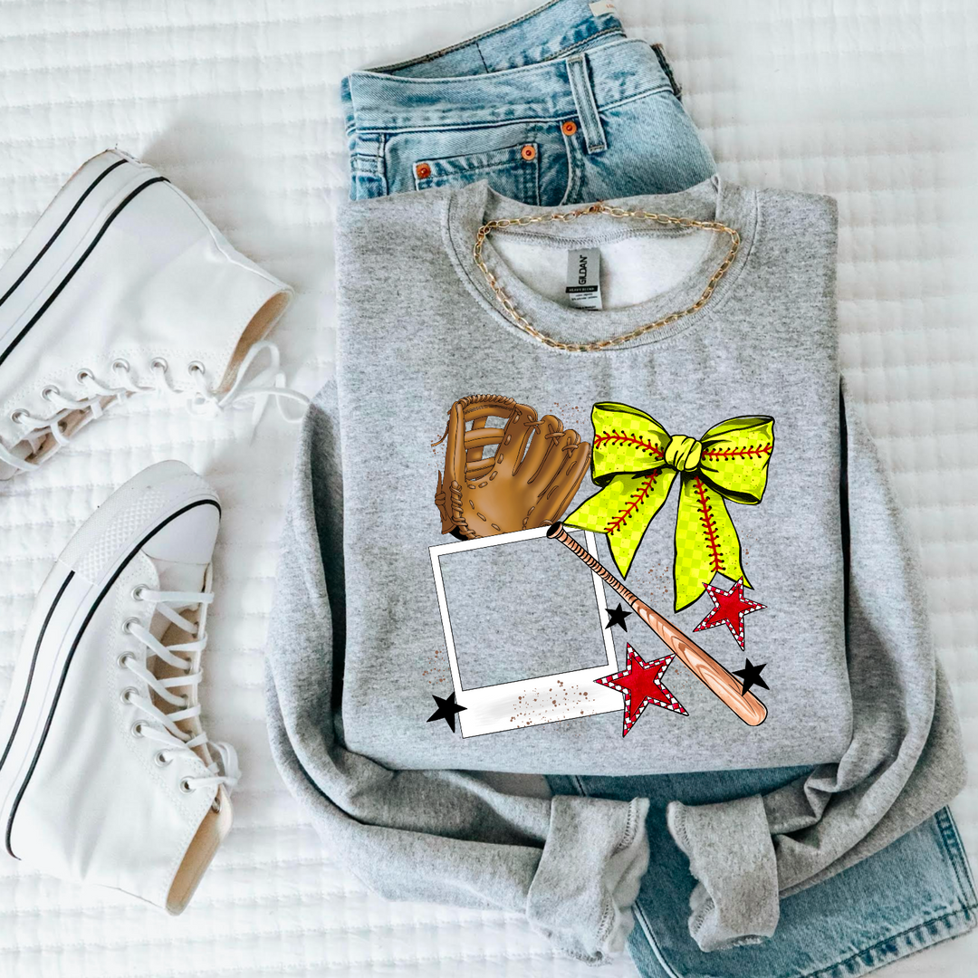 Single Sports Frame CUSTOM DTF Print (Email your picture to support@simpletymes.com)