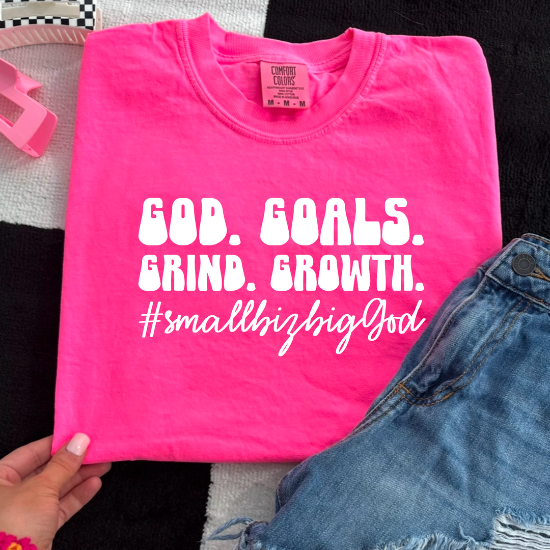 God Goals Grind Growth DTF Print