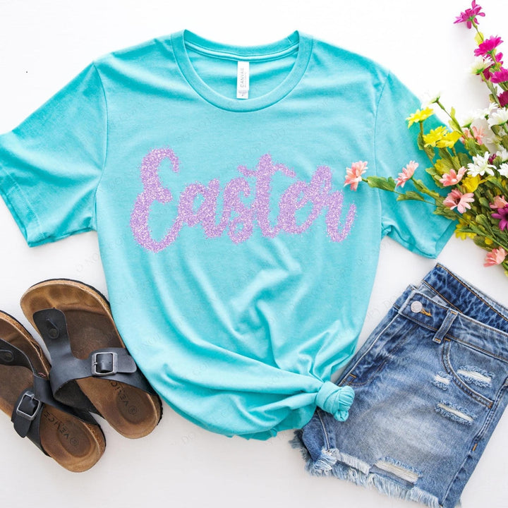 Faux Tinsel Easter DTF Print