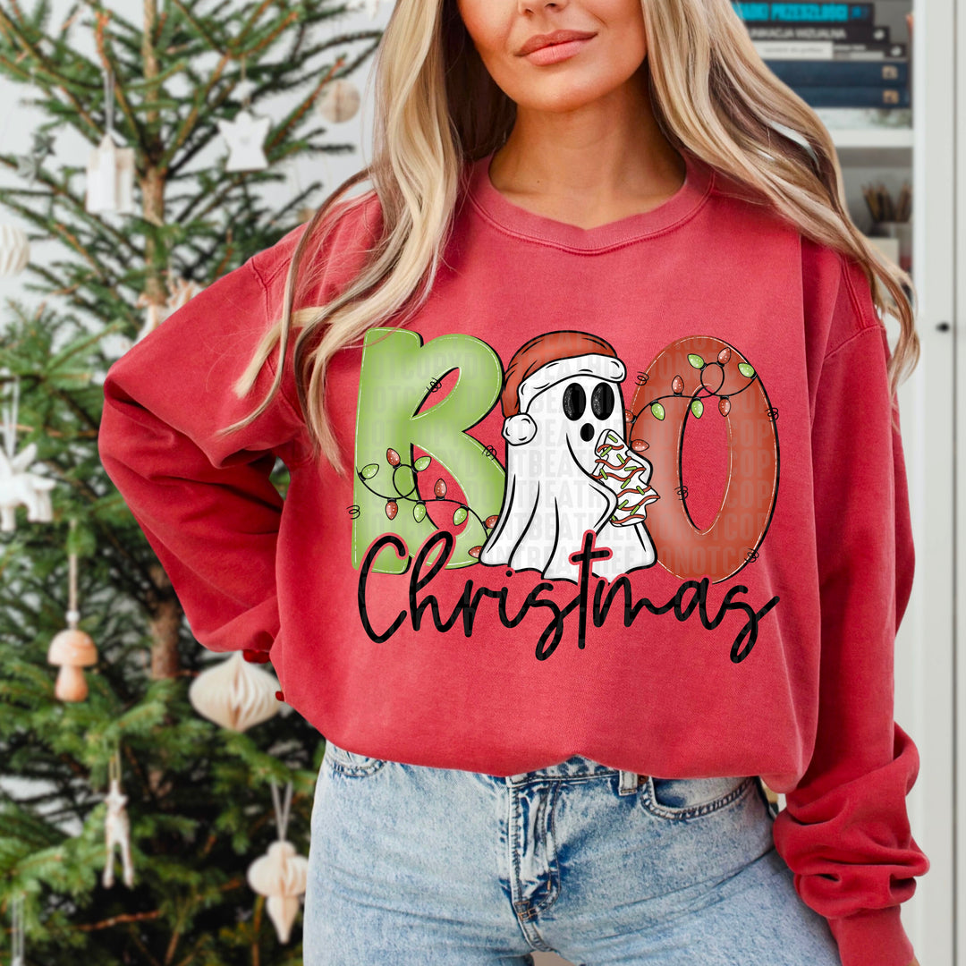 Boo Christmas DTF Print