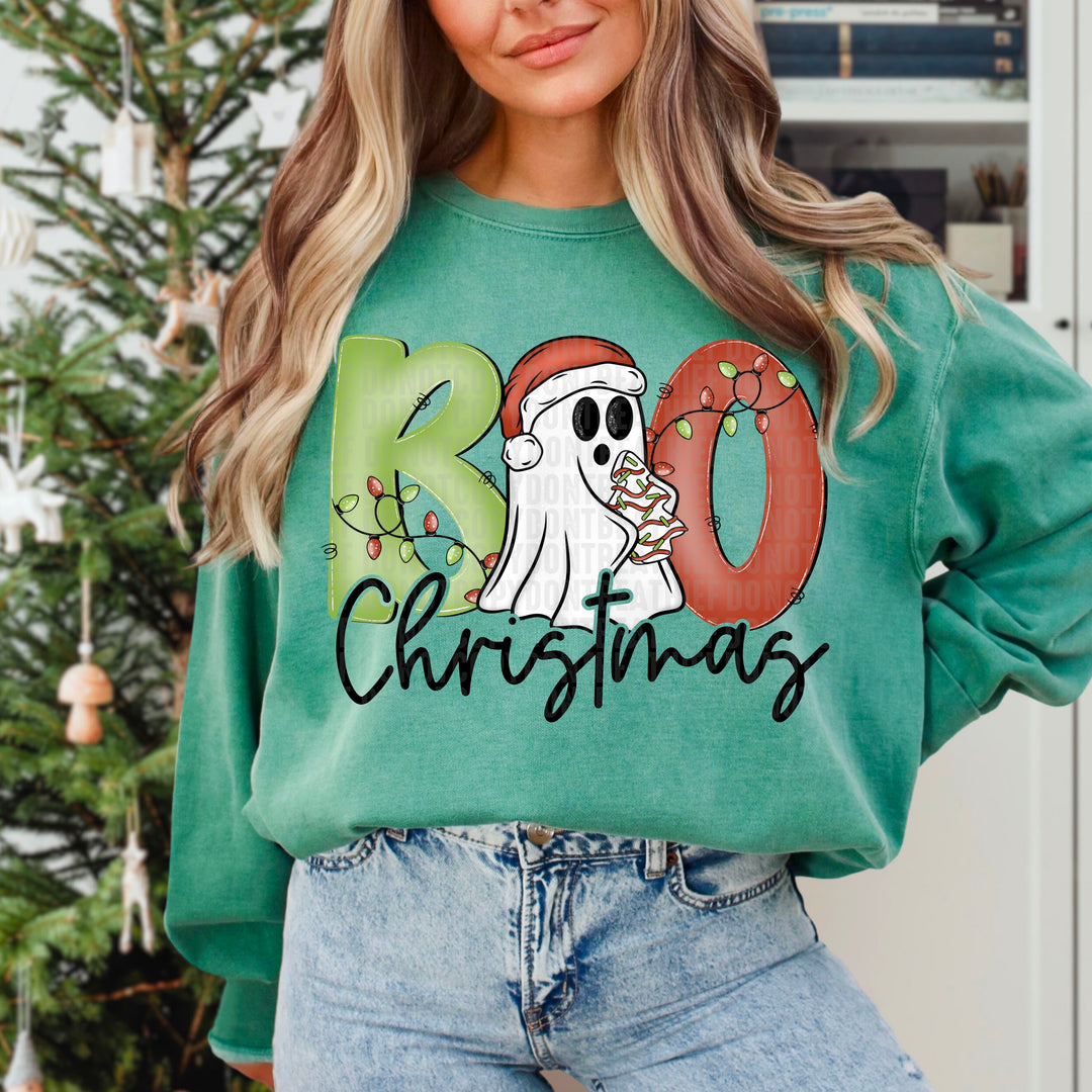 Boo Christmas DTF Print