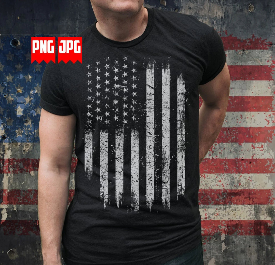 Distressed Flag DTF Print