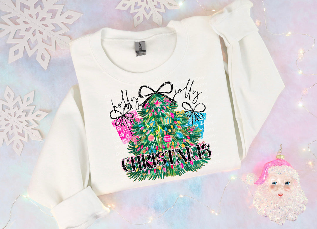 Holly Jolly Christmas DTF Print