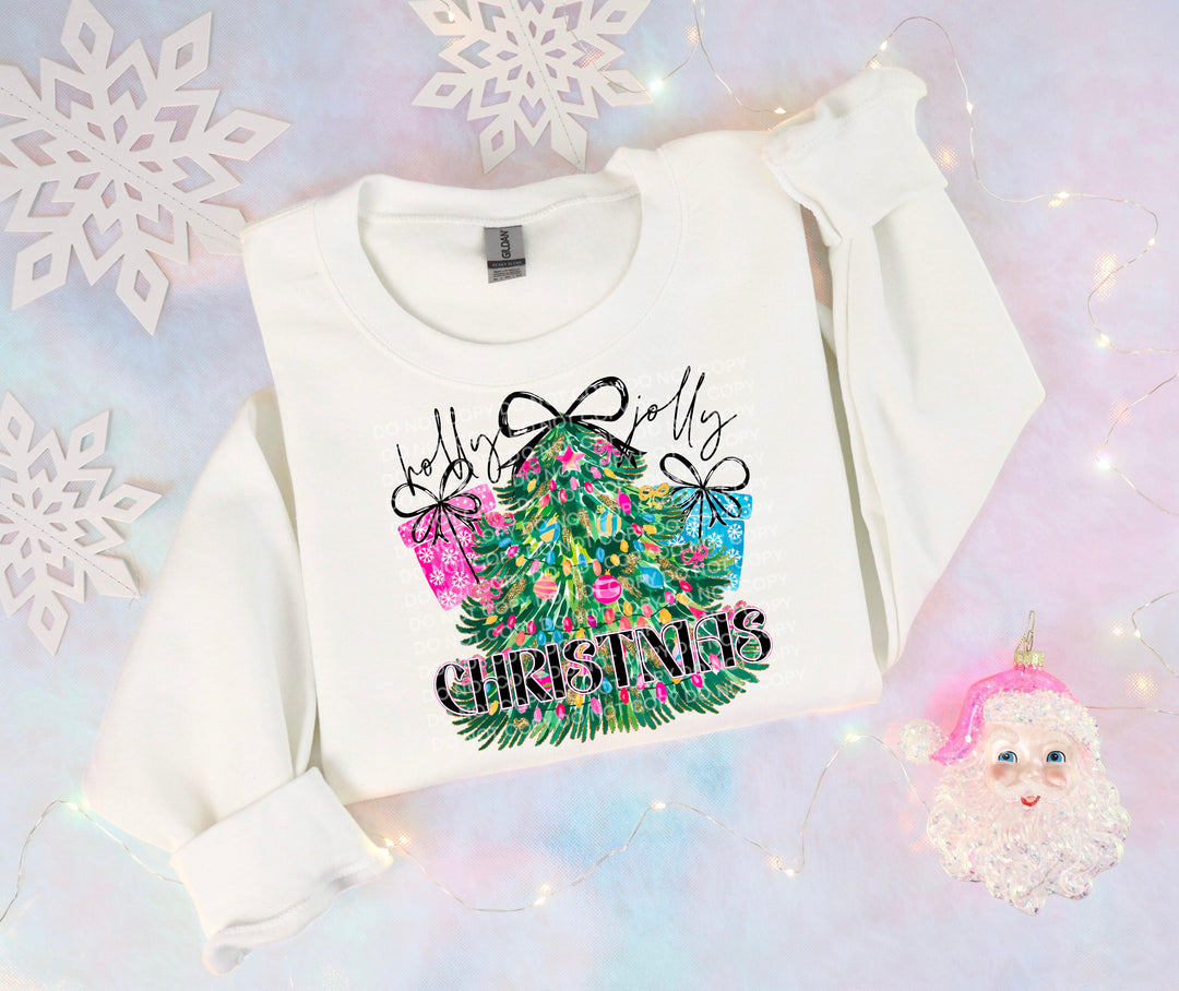 Holly Jolly Christmas DTF Print