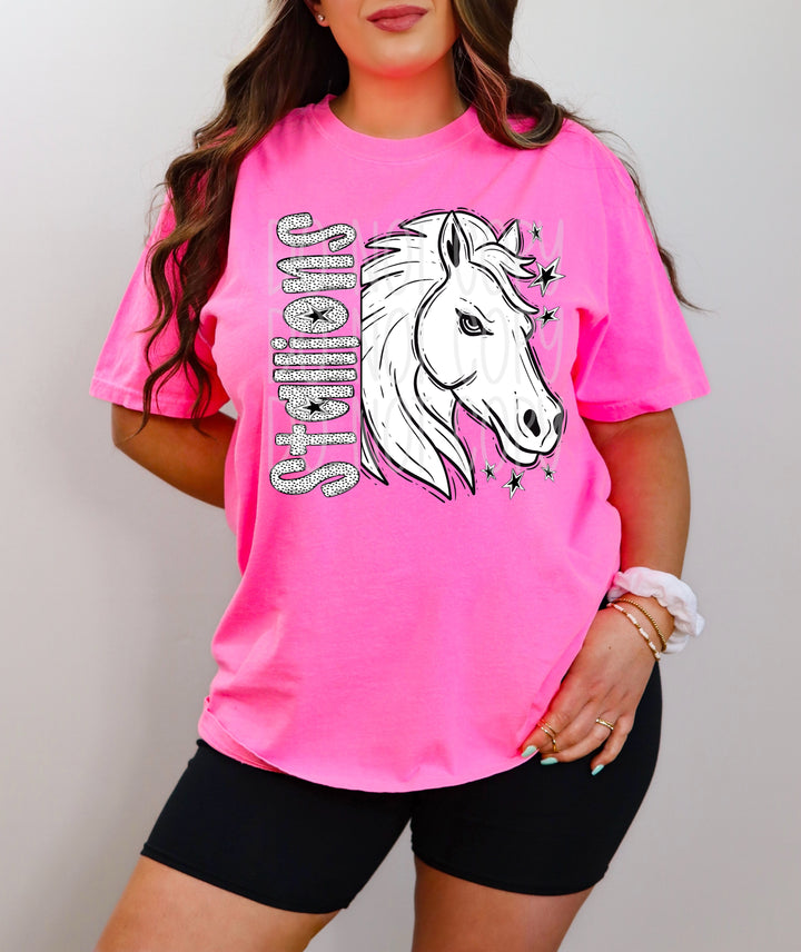 BW Dottie Mascots DTF Print