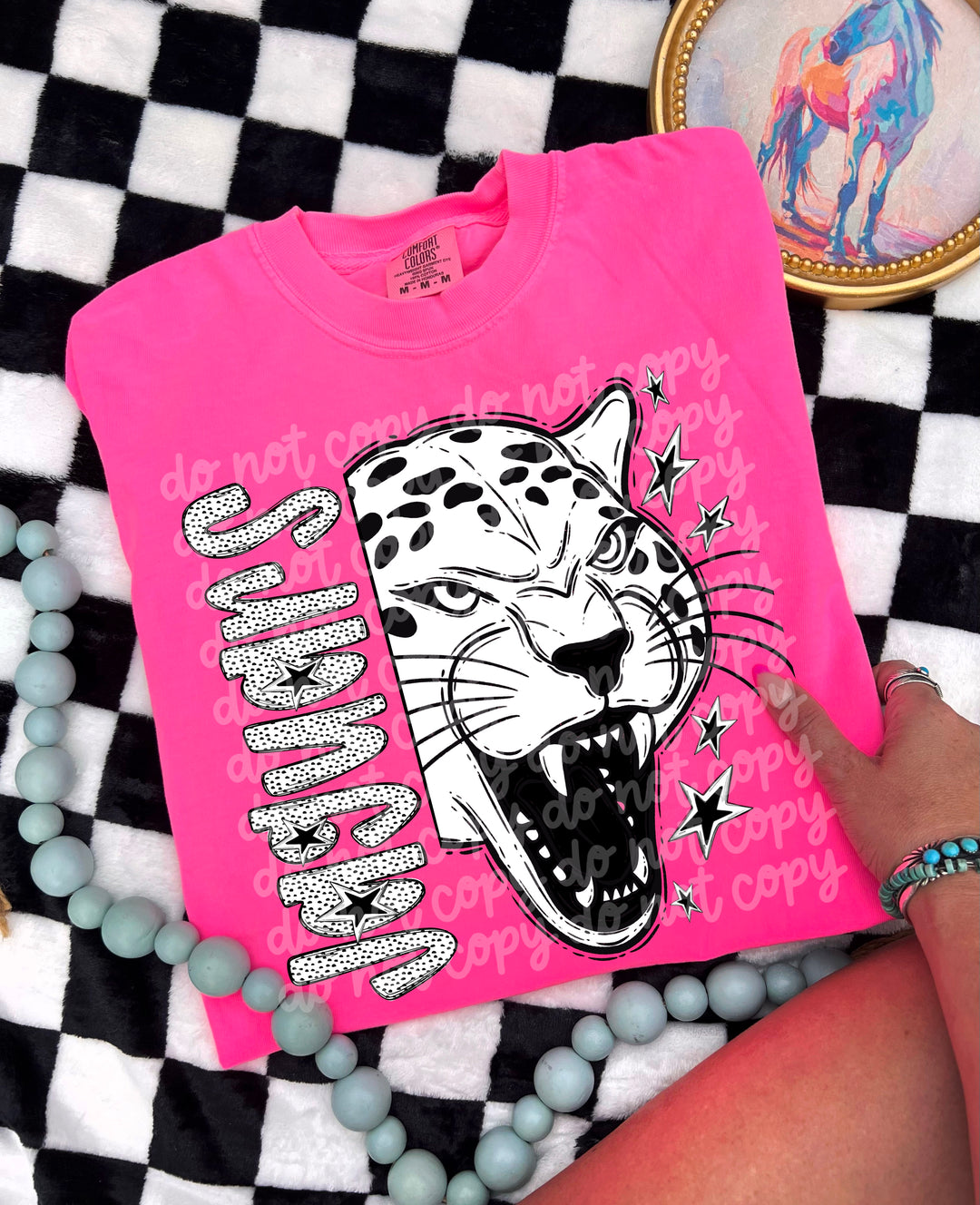 BW Dottie Mascots DTF Print