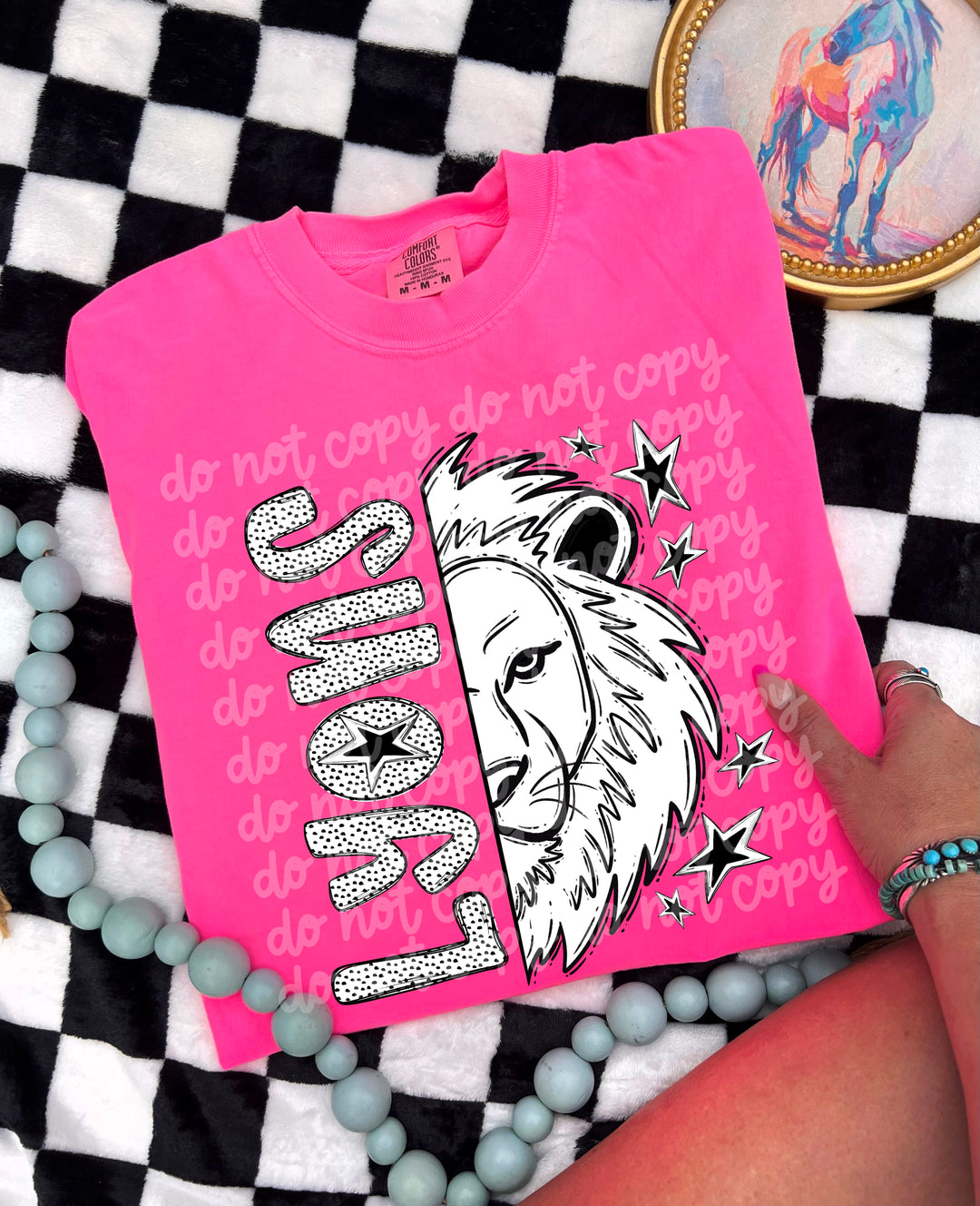 BW Dottie Mascots DTF Print